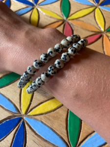 bracelet jaspe dalmatien