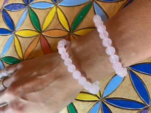 bracelet quartz rose 8