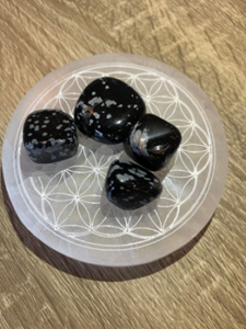 obsidienne neige flocon